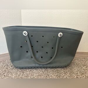 BOGG Bag Original Charcoal Gray Travel Beach Pool Preppy Women's Car Bag Rubber